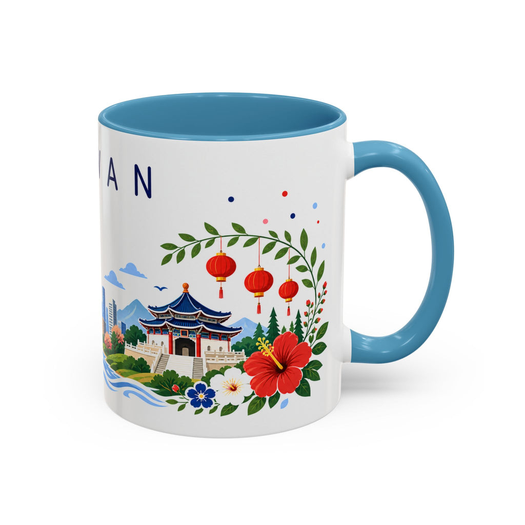 Taiwan Coffee Mug | Travel Souvenir Accent Mug | Place Gift Ceramic Cup 11oz 15oz