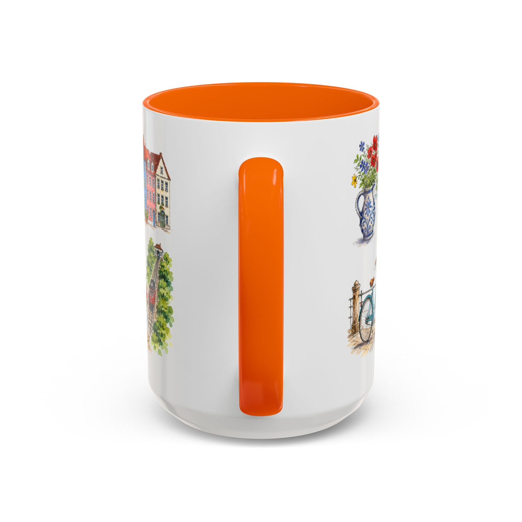 Heidelberg Illustrated Travel Mug | City Souvenir Accent Coffee Mug | 11oz 15oz Ceramic Cup
