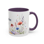 Personalized Kindergarten Teacher Mug | Custom Name Wildflower Rainbow Cup | Back to School Gift