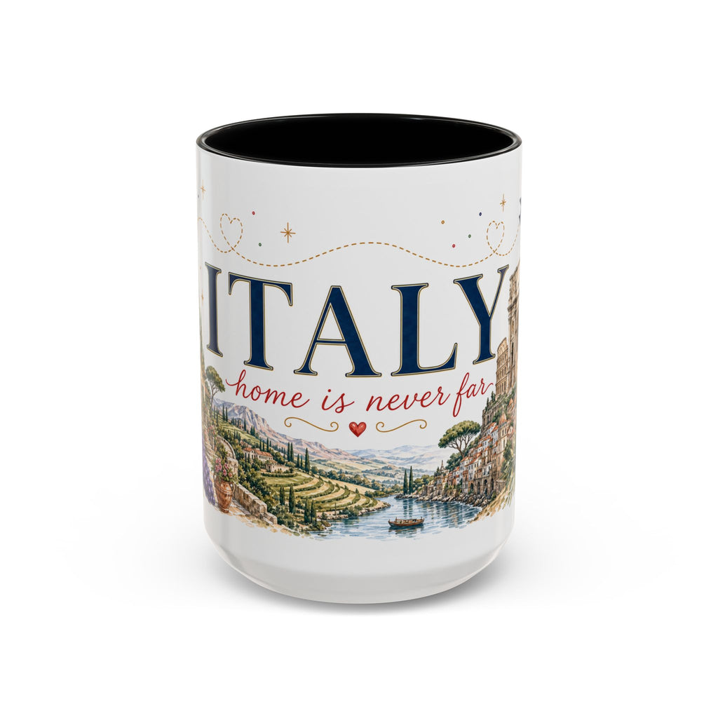 Italy Home Country Mug | Moving Away Gift | Long Distance Friendship | 11 oz 15 oz Accent Mug
