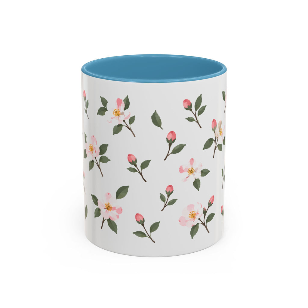 Arkansas Apple Blossom Mug, State Flower Floral Coffee Cup, 11oz Botanical Gift