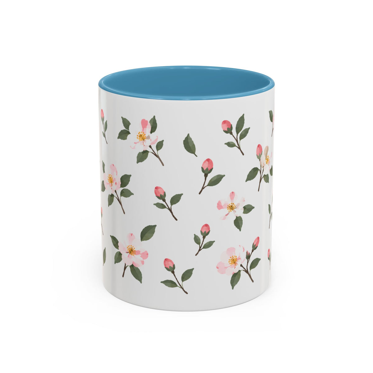 Arkansas Apple Blossom Mug, State Flower Floral Coffee Cup, 11oz Botanical Gift