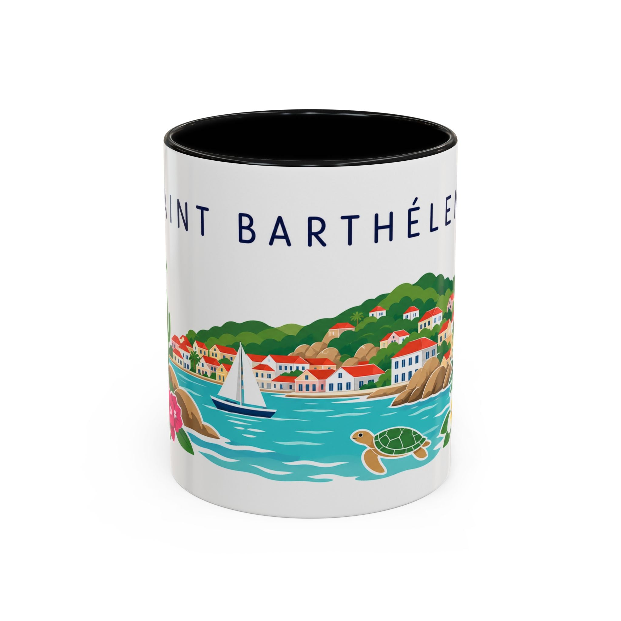 Saint Barthélemy Coffee Mug | Travel Souvenir Accent Mug | Country Gift Ceramic Cup 11oz 15oz