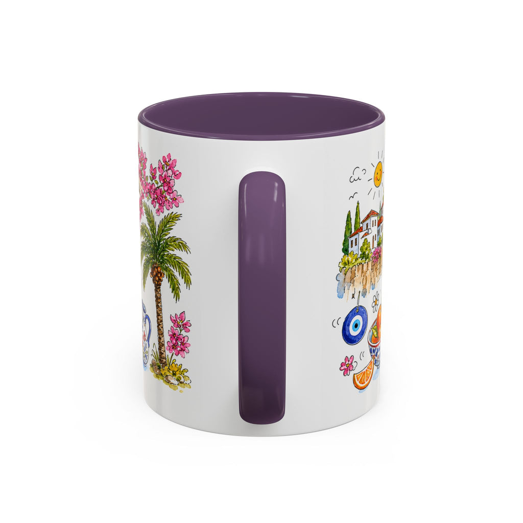 Antalya Travel Mug | European City Souvenir Accent Coffee Mug | 11oz 15oz Ceramic Cup