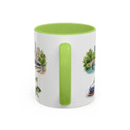 Charlotte Illustrated Travel Mug | City Souvenir Accent Coffee Mug | 11oz 15oz Ceramic Cup