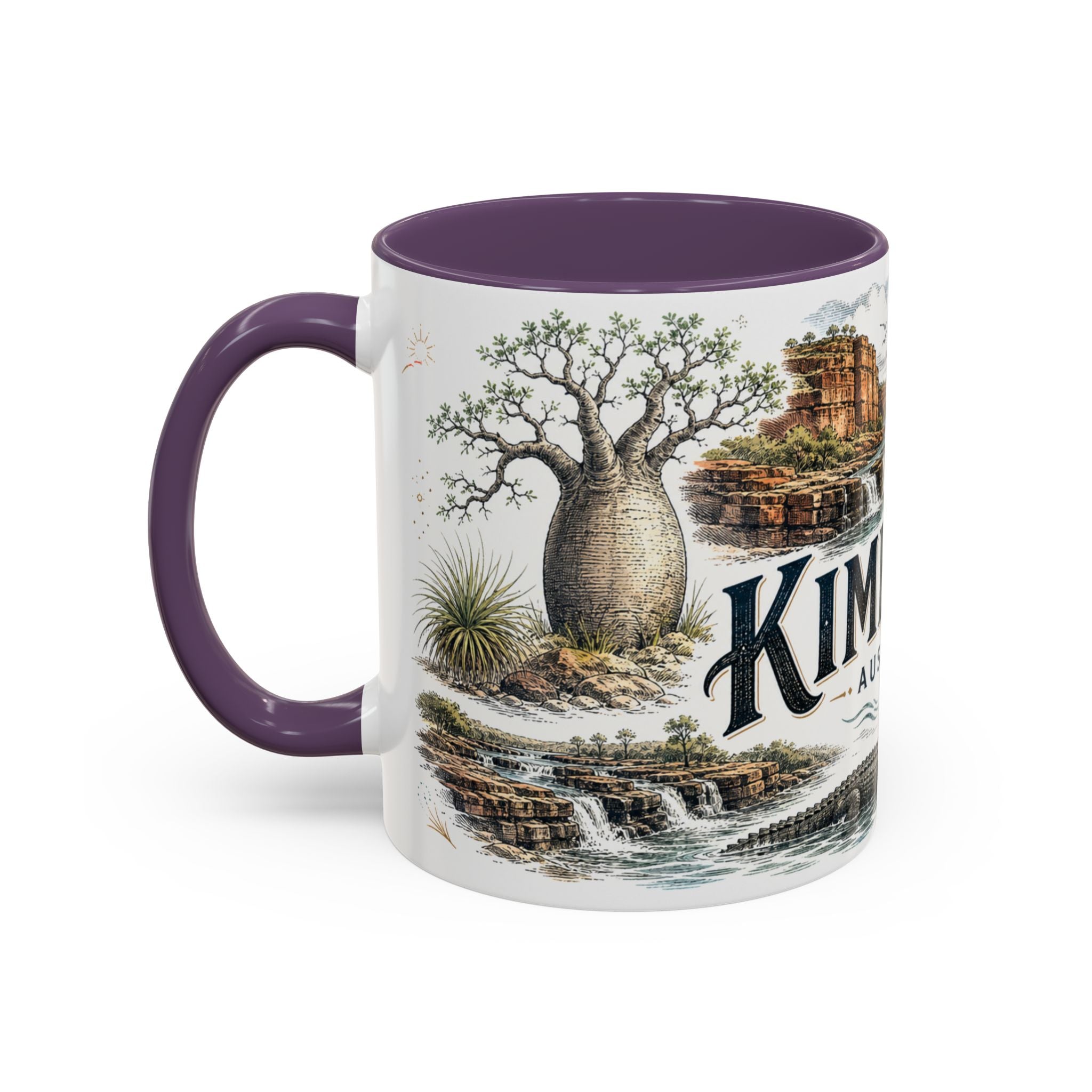 Kimberley Mug, Australia Travel Souvenir, Bucket List Gift, Accent Ceramic Coffee Mug 11oz 15oz