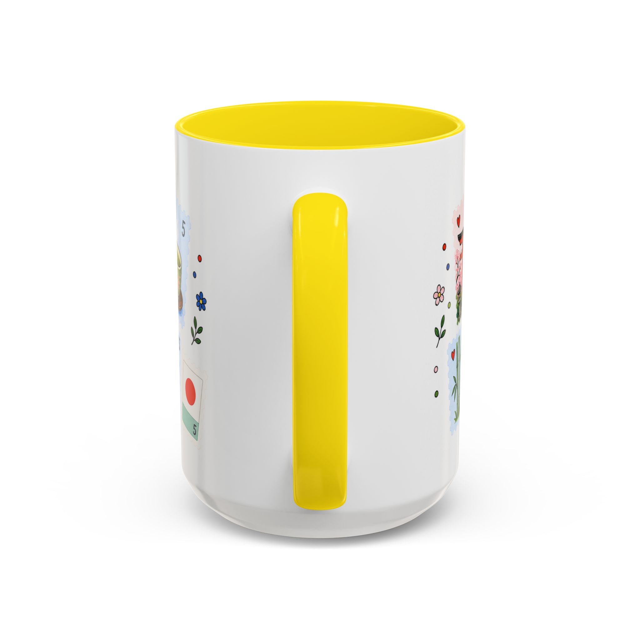 Kyoto Coffee Mug | Postage Stamp Collage Mug | Travel Souvenir Accent Cup 11oz 15oz