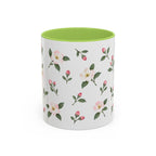 Michigan Apple Blossom Mug, State Flower Floral Coffee Cup, 11oz Botanical Gift