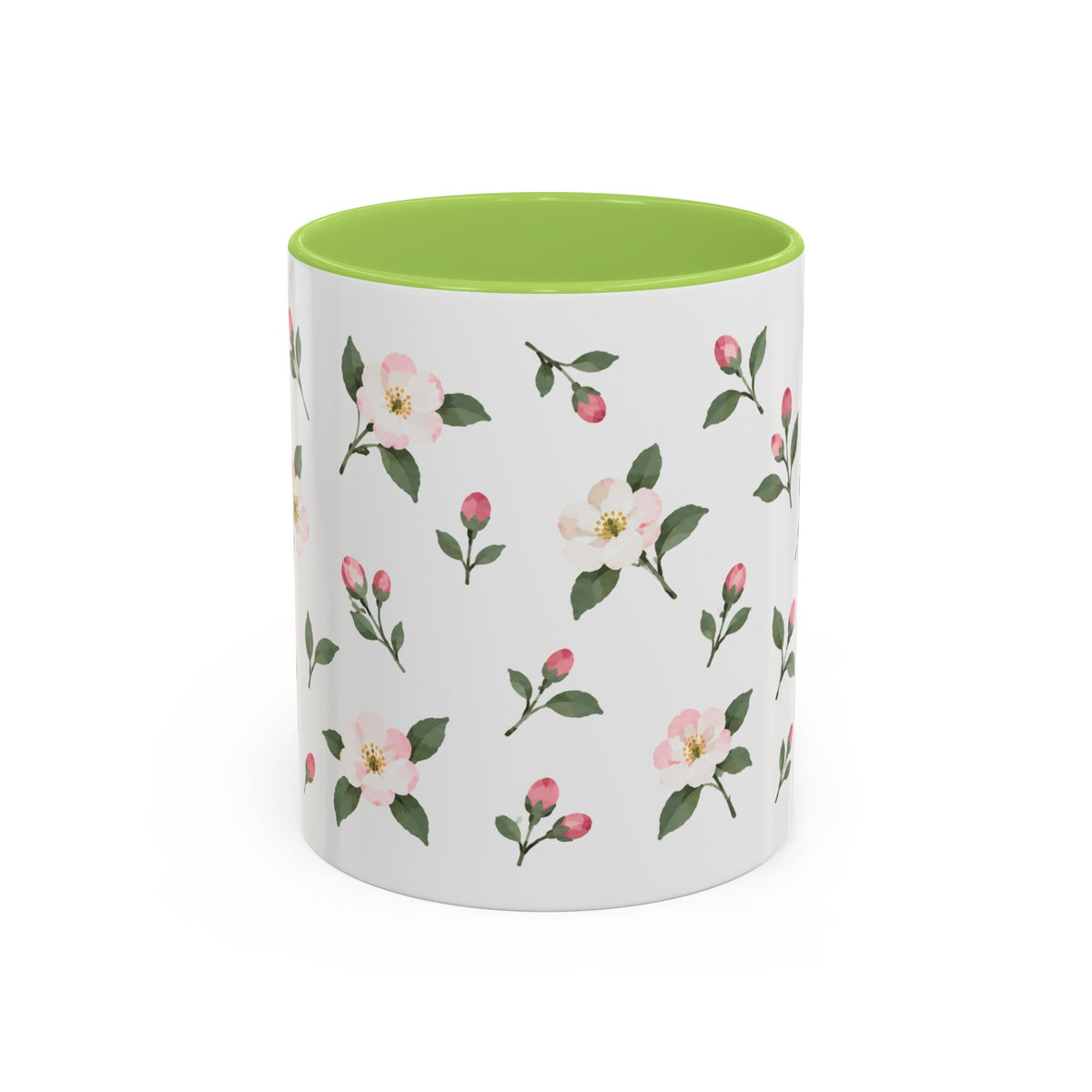 Michigan Apple Blossom Mug, State Flower Floral Coffee Cup, 11oz Botanical Gift