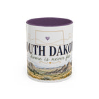 South Dakota State Map Mug | Botanical Accents, Homesick Gift (11oz or 15oz)