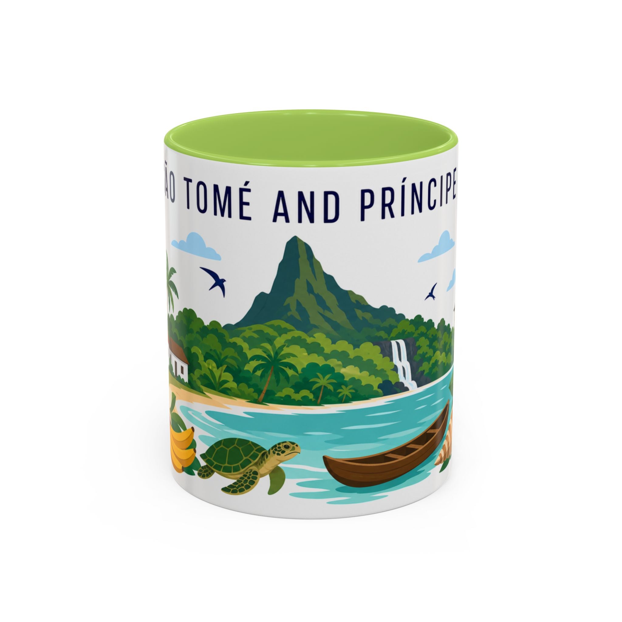 São Tomé and Príncipe Coffee Mug | Travel Souvenir Accent Mug | Country Gift Ceramic Cup 11oz 15oz