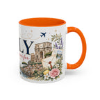 Italy Home Country Mug | Moving Away Gift | Long Distance Friendship | 11 oz 15 oz Accent Mug