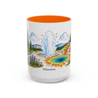 Yellowstone National Park Mug | US Travel Souvenir Accent Coffee Mug | 11oz 15oz Ceramic Cup