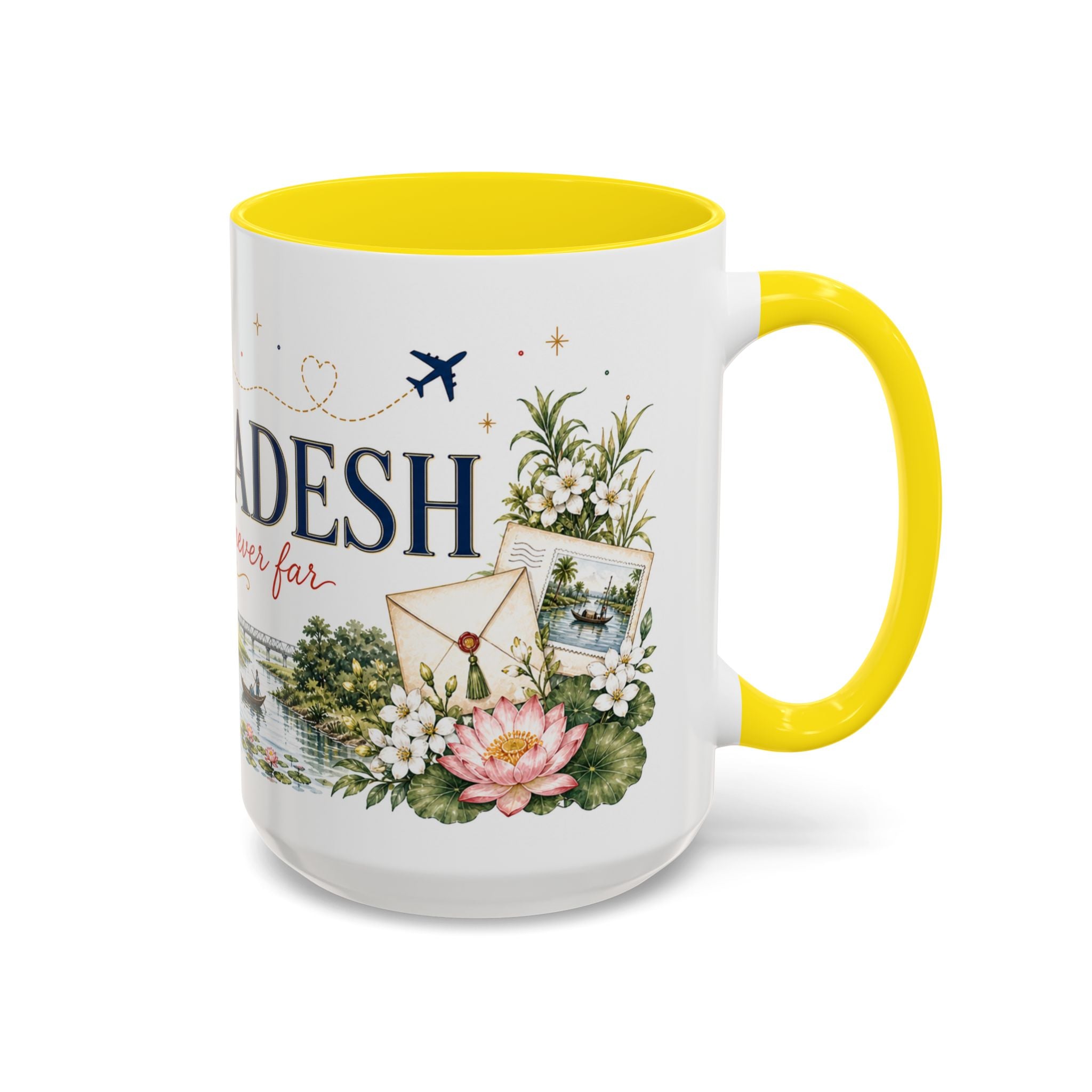 Bangladesh Home Country Mug | Moving Away Gift | Long Distance Friendship | 11 oz 15 oz Accent Mug