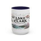 Lake Clark National Park Coffee Mug | Alaska Fly-in Wilderness Adventure Gift | Accent Color Ceramic 11oz 15oz