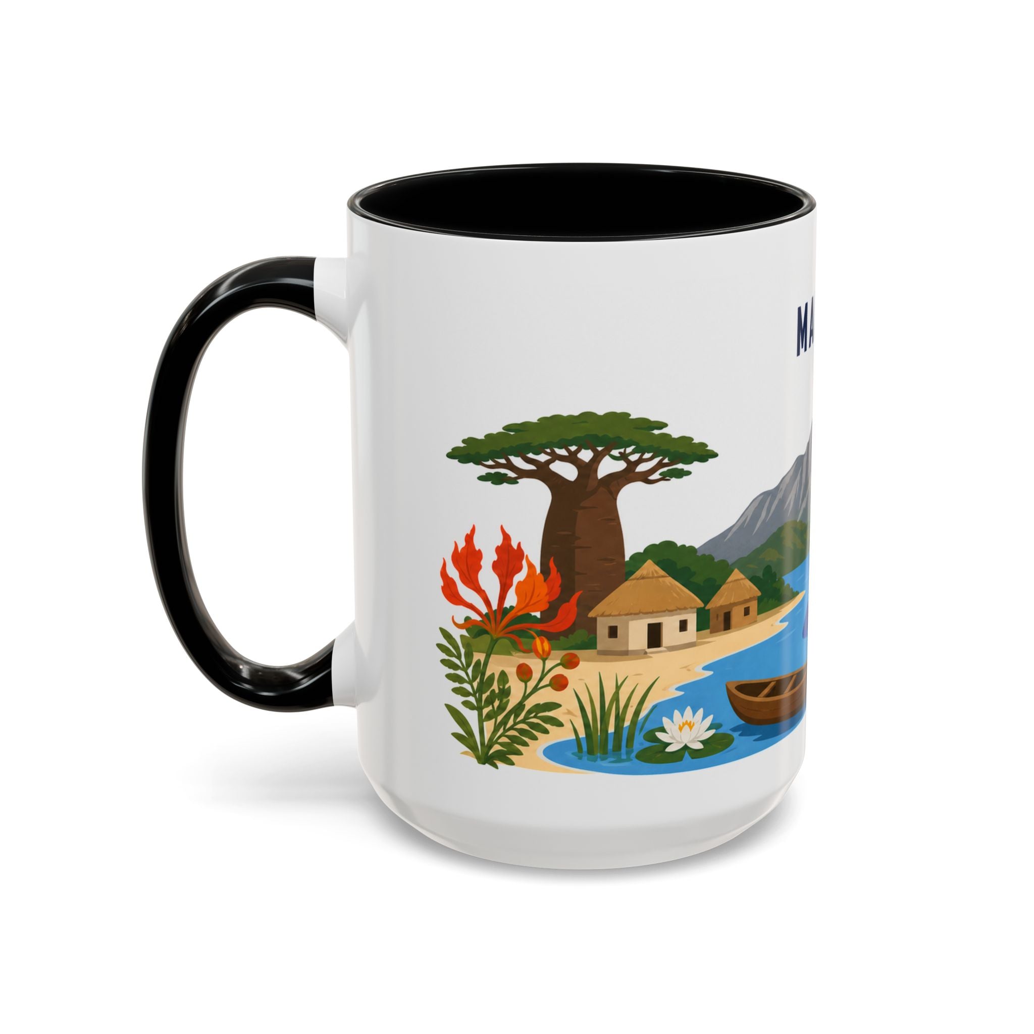 Malawi Coffee Mug | Travel Souvenir Accent Mug | Country Gift Ceramic Cup 11oz 15oz