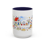 Storybook Cottage Breakfast Mug | Hand Painted Fairy Tale Accent Coffee Mug