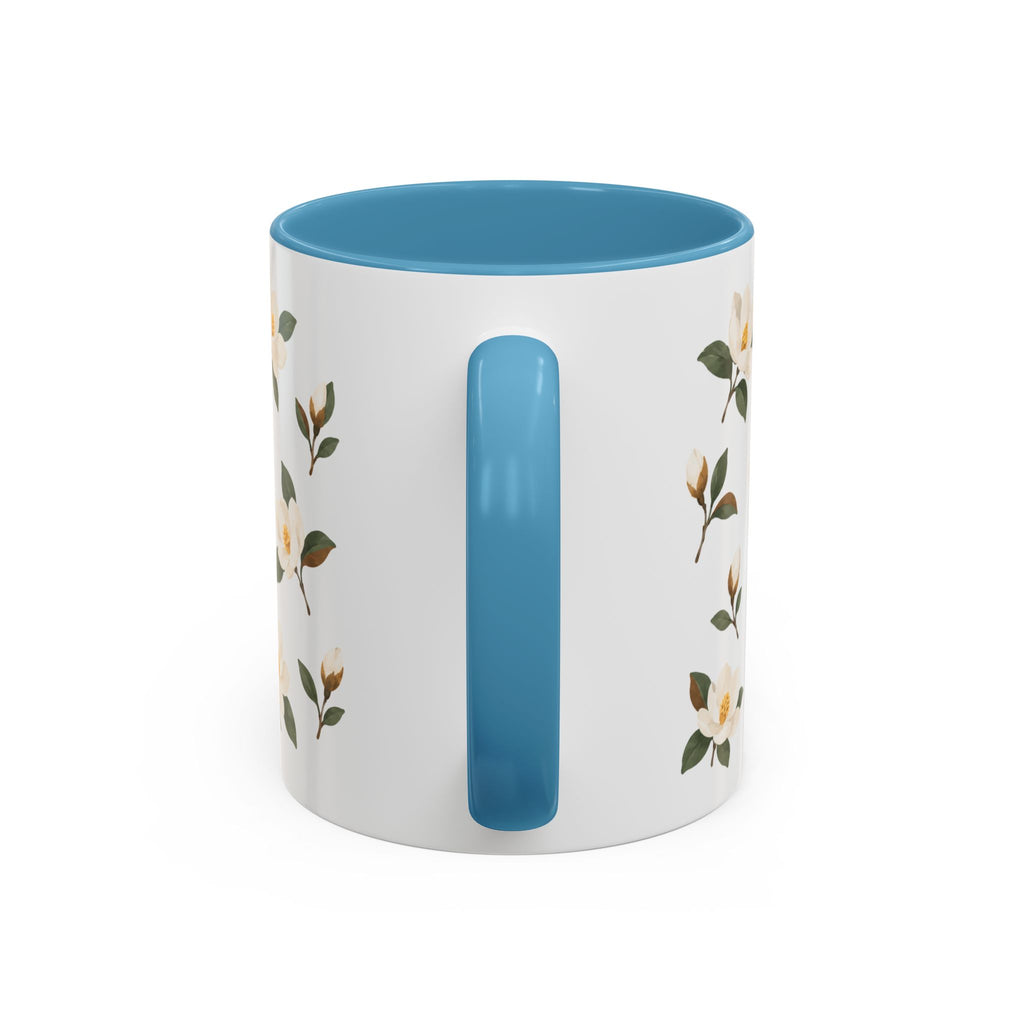 Mississippi Magnolia Mug, State Flower Floral Coffee Cup, 11oz Botanical Gift