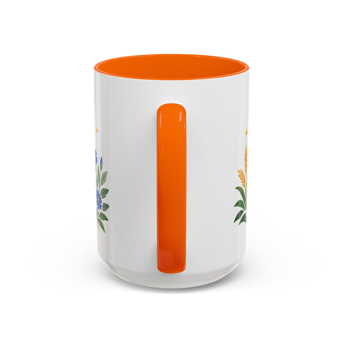 Virgo Zodiac Coffee Mug | Maiden and Wheat Design | Astrology Birthday Gift | 11 oz 15 oz Ceramic Accent Mug
