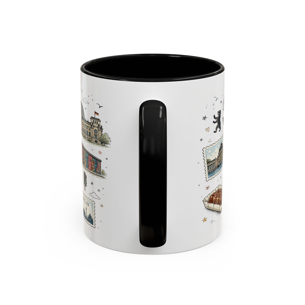 Berlin Coffee Mug | Germany Souvenir Travel Gift | Accent Color Ceramic 11oz 15oz