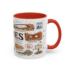 Arches Coffee Mug | National Park Hiking Utah Gift | Accent Color Ceramic 11oz 15oz