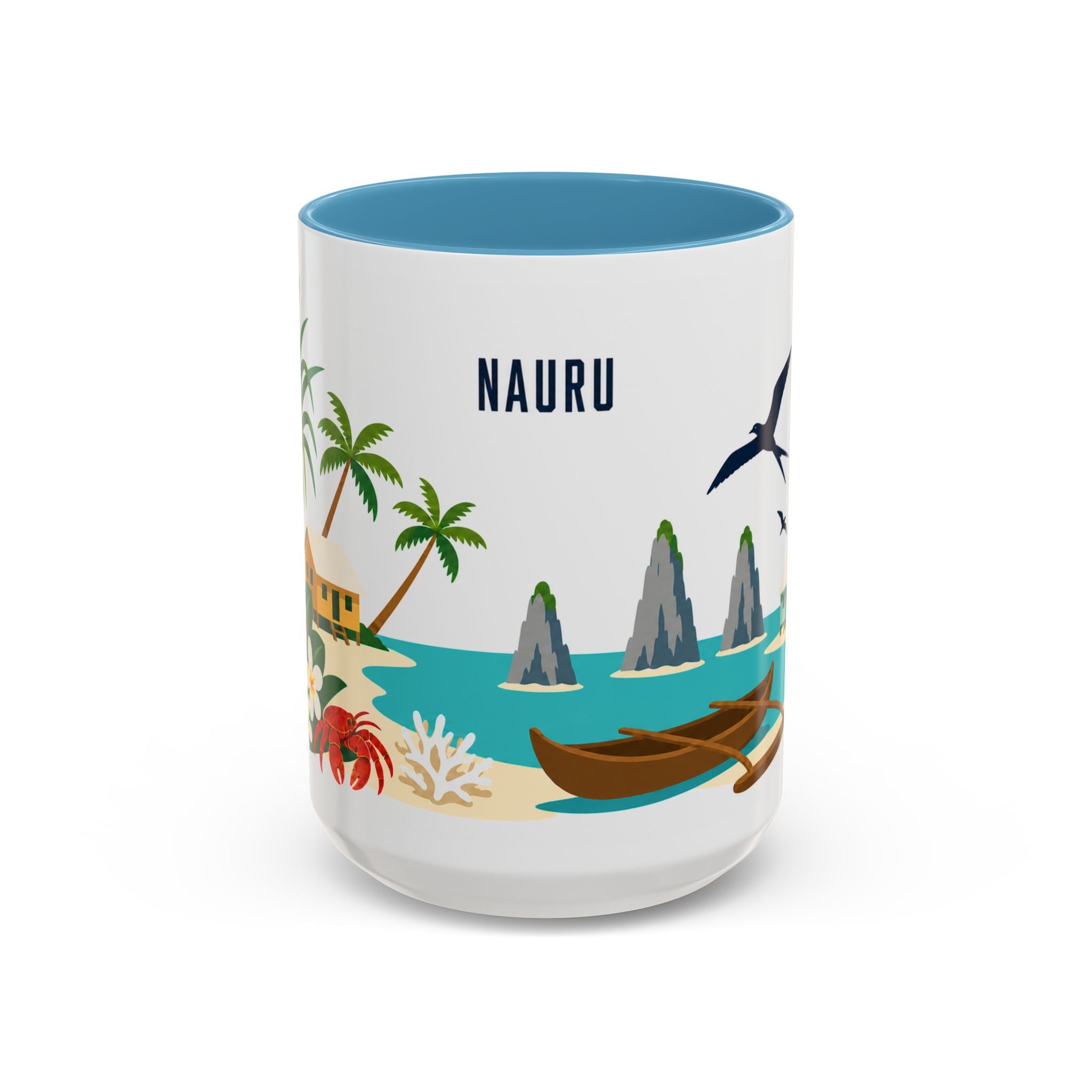 Nauru Coffee Mug | Travel Souvenir Accent Mug | Country Gift Ceramic Cup 11oz 15oz