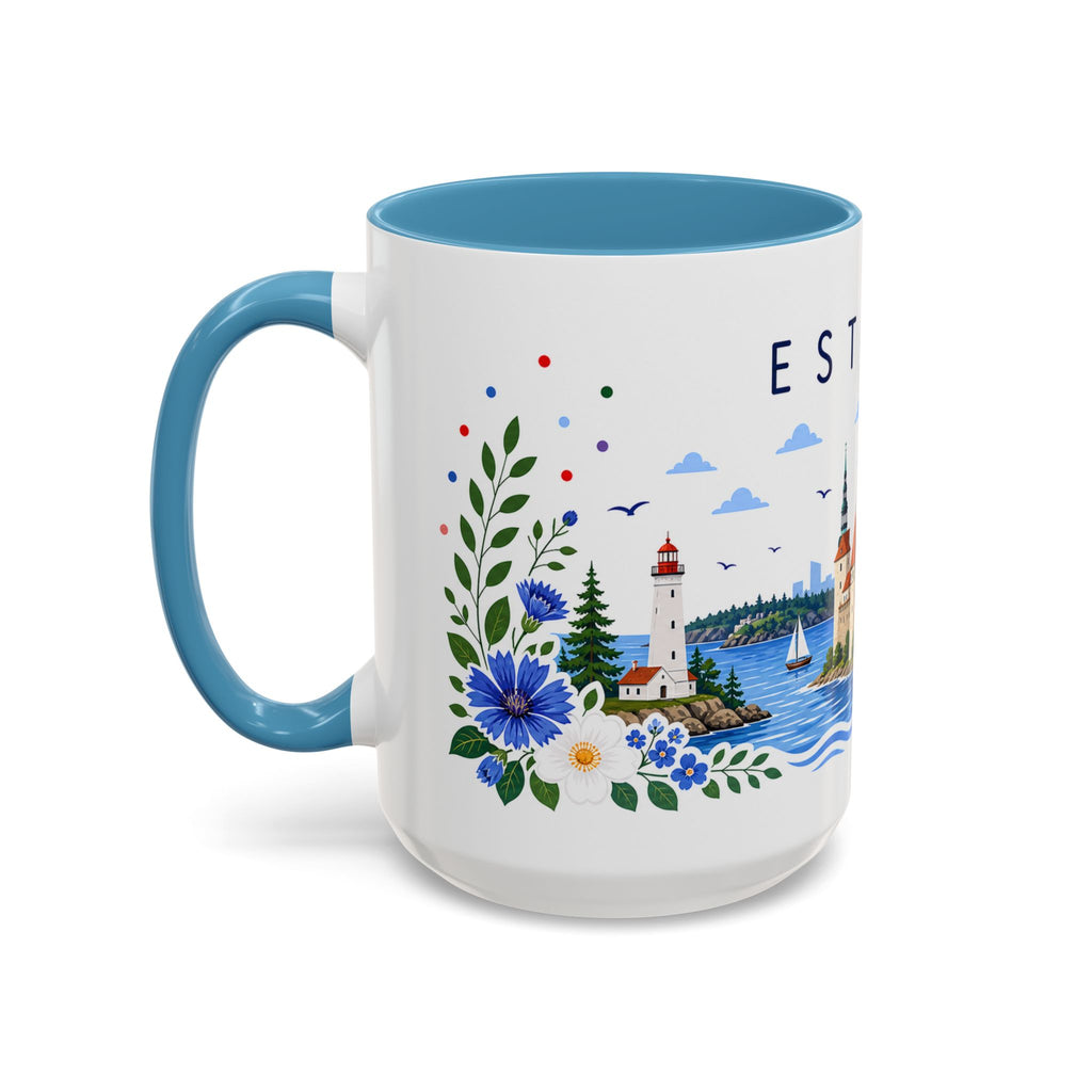 Estonia Coffee Mug | Travel Souvenir Accent Mug | Place Gift Ceramic Cup 11oz 15oz