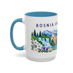 Bosnia and Herzegovina Coffee Mug | Travel Souvenir Accent Mug | Country Gift Ceramic Cup 11oz 15oz