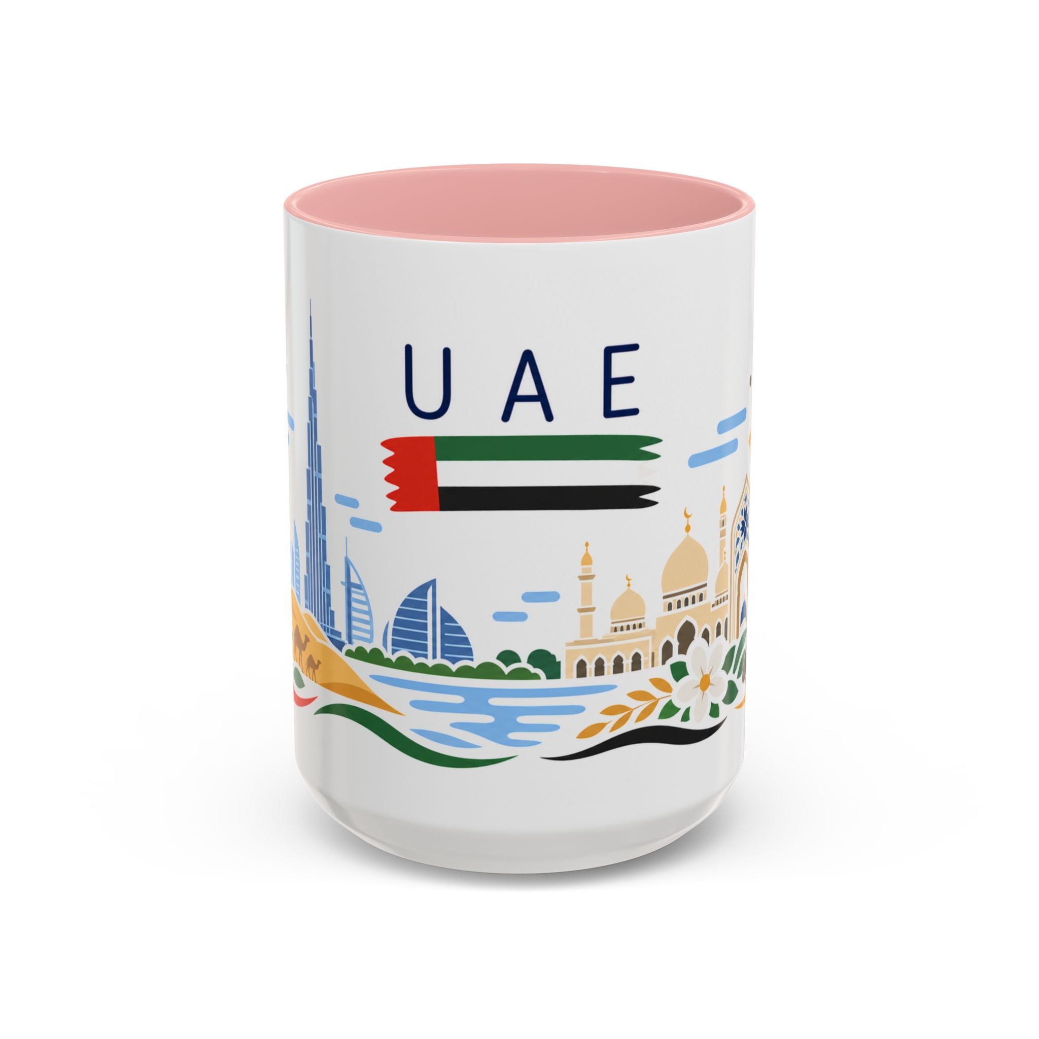 United Arab Emirates Coffee Mug | Travel Souvenir Accent Mug | Country Gift Ceramic Cup 11oz 15oz