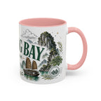 Ha Long Bay Coffee Mug | Travel Destination Souvenir Gift | Accent Color Ceramic 11oz 15oz