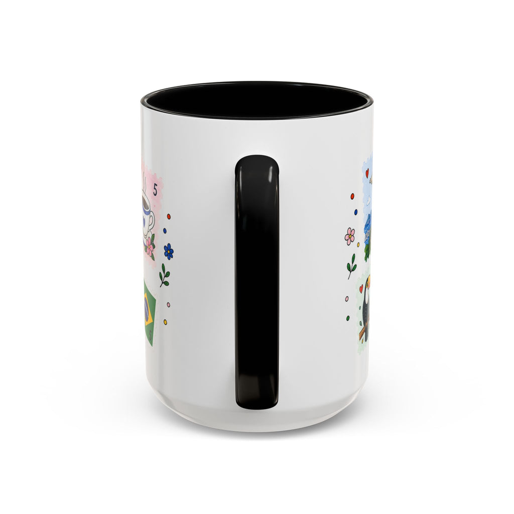Rio de Janeiro Coffee Mug | Postage Stamp Collage Mug | Travel Souvenir Accent Cup 11oz 15oz