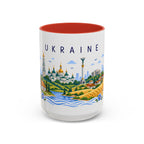 Ukraine Coffee Mug | Travel Souvenir Accent Mug | Place Gift Ceramic Cup 11oz 15oz