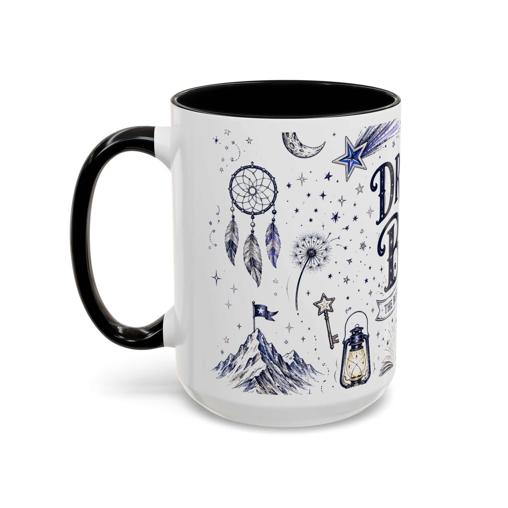 Dream Big Coffee Mug | Class of 2026 Graduation Gift | Accent Color Ceramic 11oz 15oz