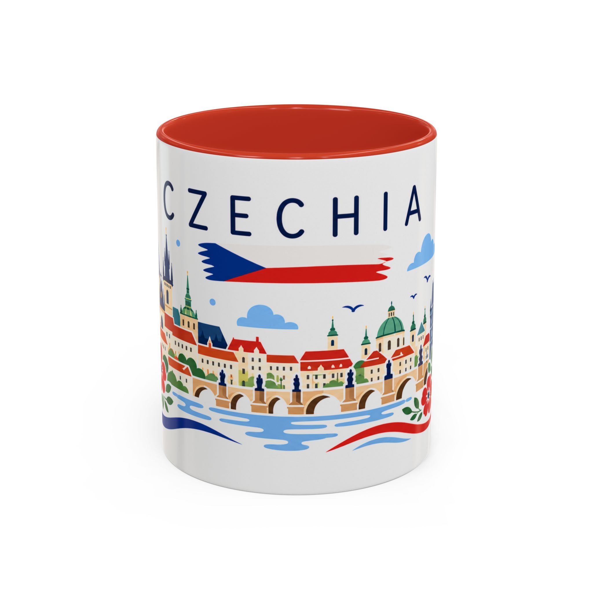 Czechia Coffee Mug | Travel Souvenir Accent Mug | Country Gift Ceramic Cup 11oz 15oz