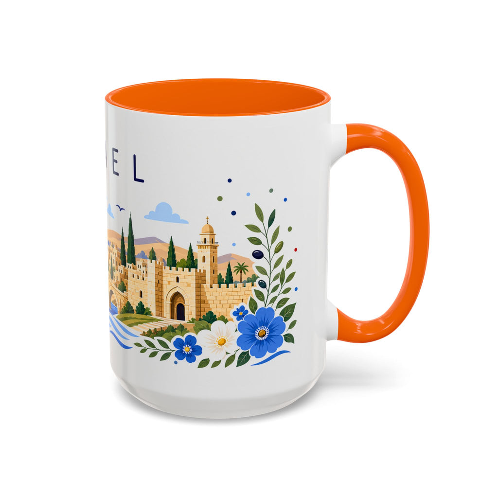 Israel Coffee Mug | Travel Souvenir Accent Mug | Place Gift Ceramic Cup 11oz 15oz