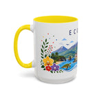 Ecuador Coffee Mug | Travel Souvenir Accent Mug | Place Gift Ceramic Cup 11oz 15oz