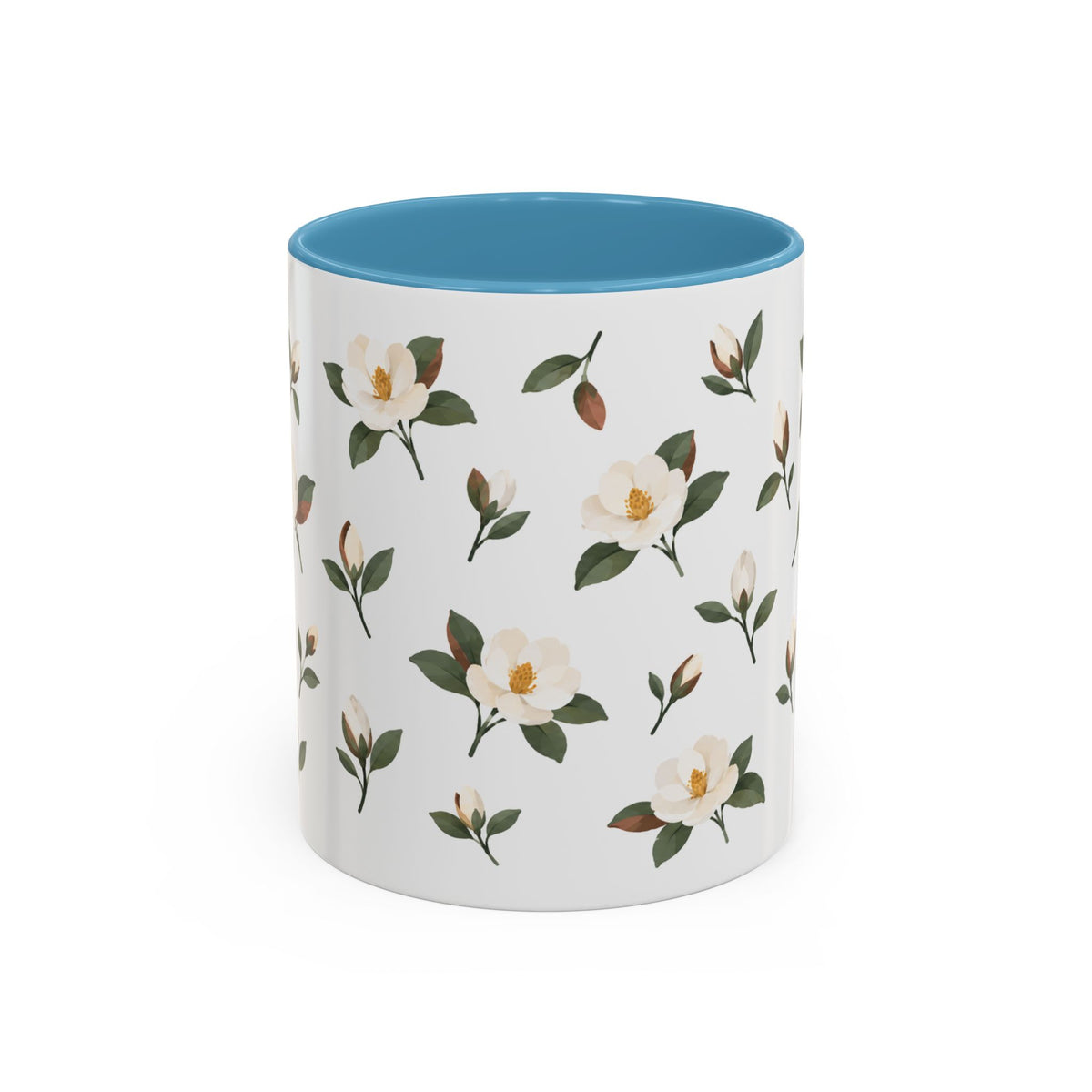 Louisiana Magnolia Mug, State Flower Floral Coffee Cup, 11oz Botanical Gift