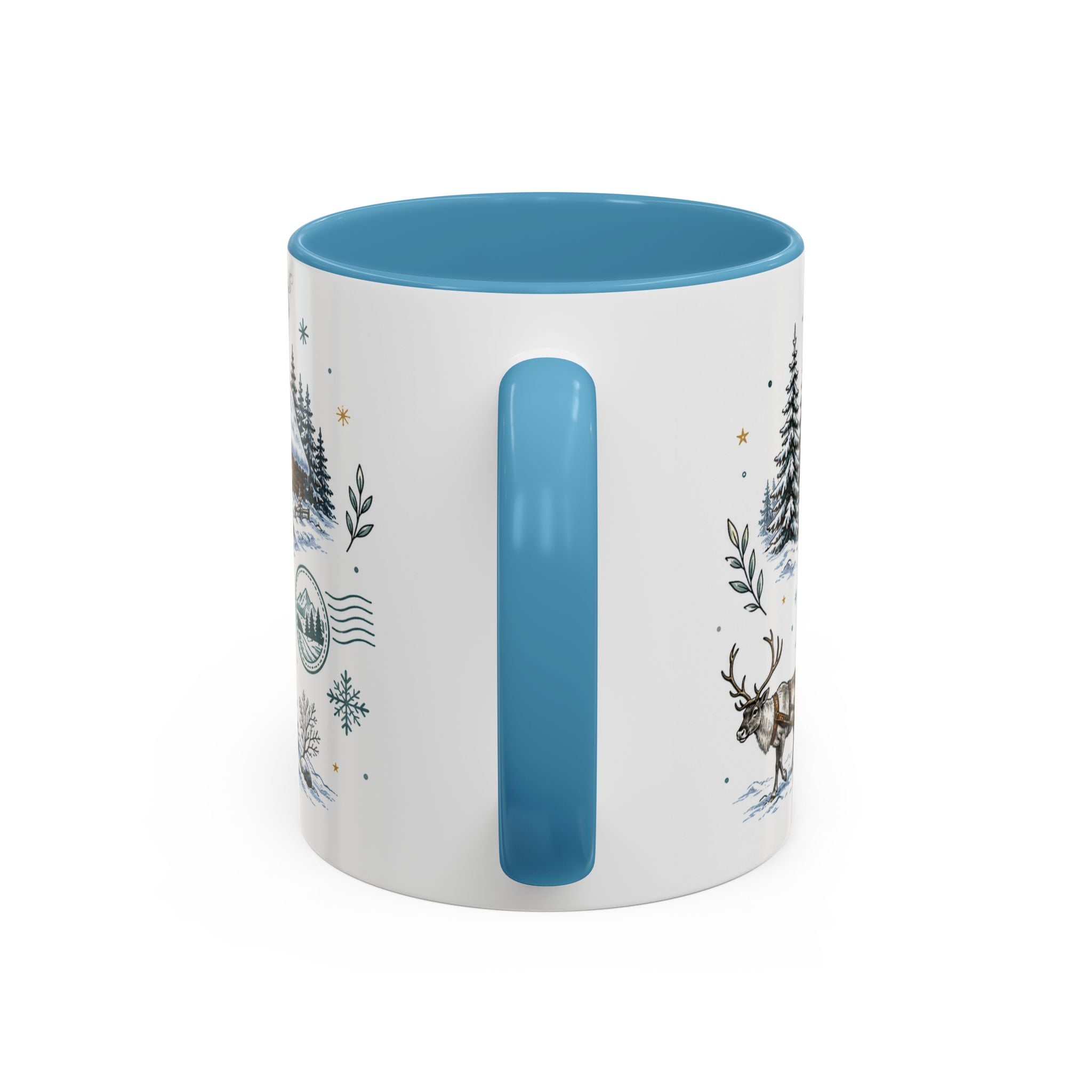 Lapland Coffee Mug | Travel Destination Souvenir Gift | Accent Color Ceramic 11oz 15oz