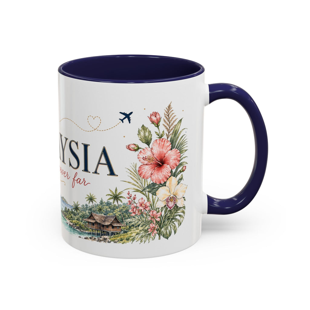 Malaysia Home Country Mug | Moving Away Gift | Long Distance Friendship | 11 oz 15 oz Accent Mug
