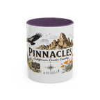 Pinnacles National Park Coffee Mug | California Rock Climbing Condor Gift | Accent Color Ceramic 11oz 15oz