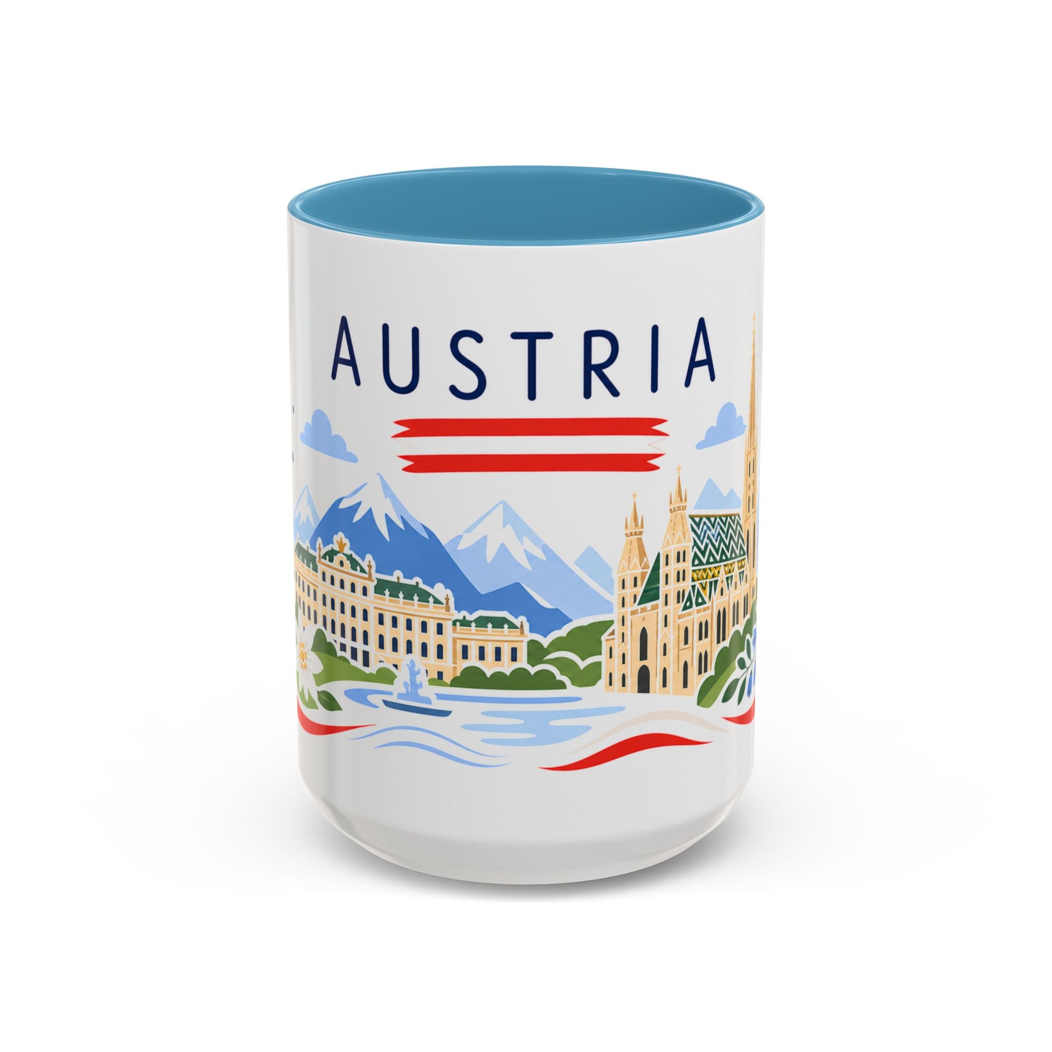 Austria Coffee Mug | Travel Souvenir Accent Mug | Country Gift Ceramic Cup 11oz 15oz