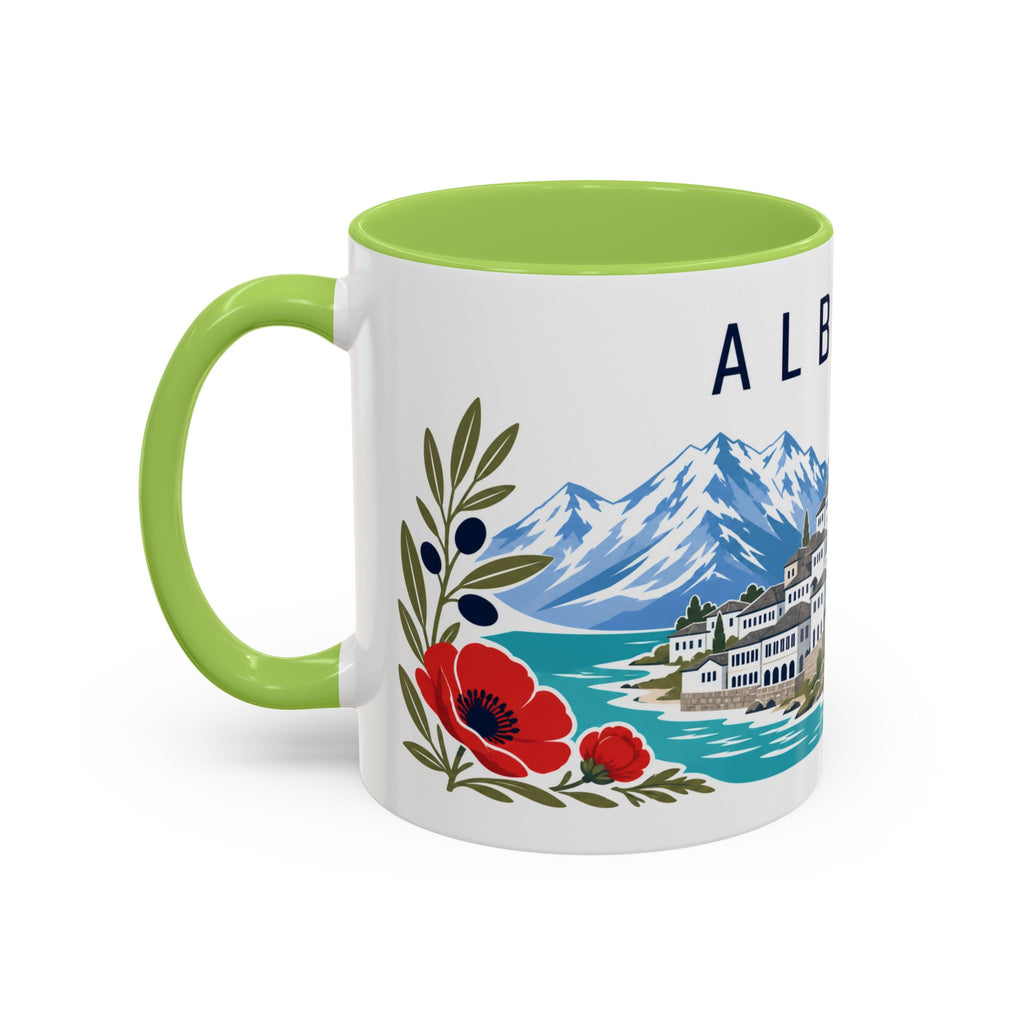 Albania Coffee Mug | Travel Souvenir Accent Mug | Country Gift Ceramic Cup 11oz 15oz