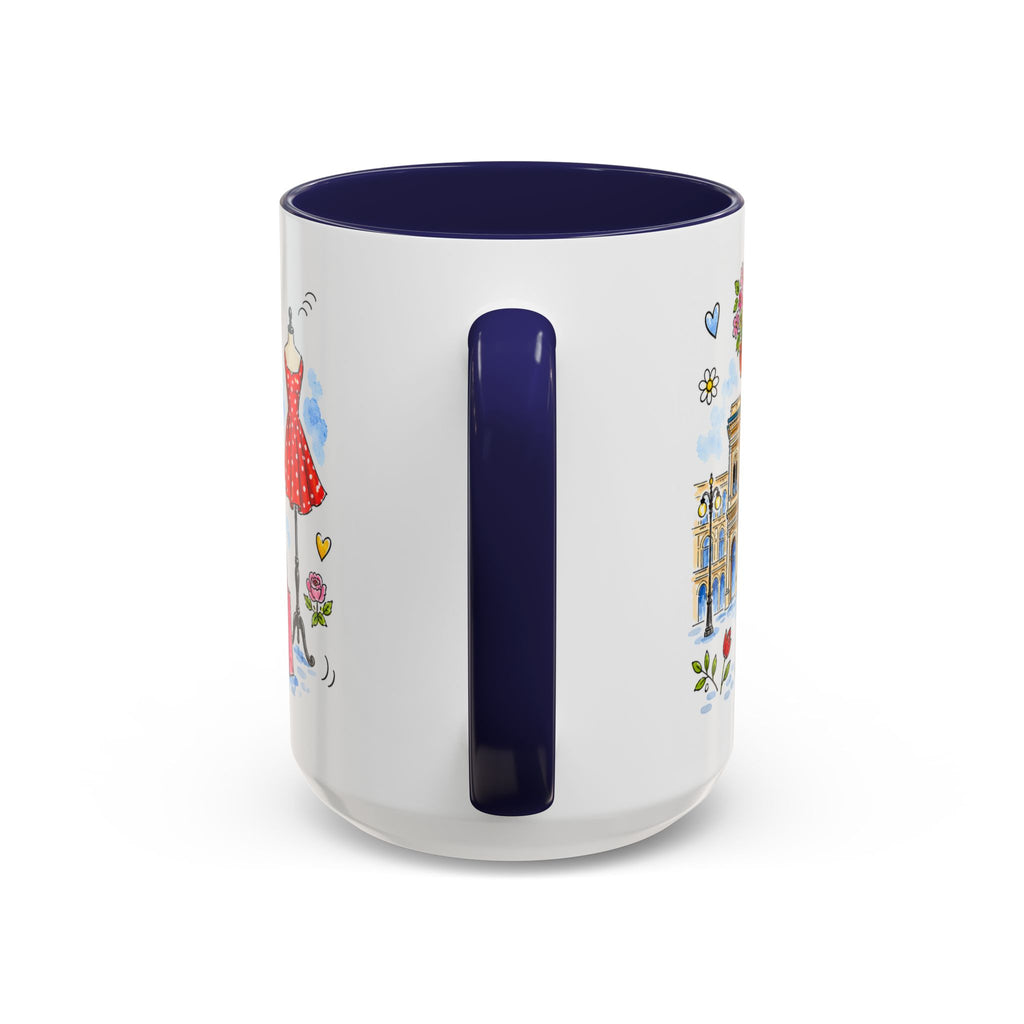Milan Travel Mug | European City Souvenir Accent Coffee Mug | 11oz 15oz Ceramic Cup