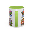 San Francisco Illustrated Travel Mug | City Souvenir Accent Coffee Mug | 11oz 15oz Ceramic Cup