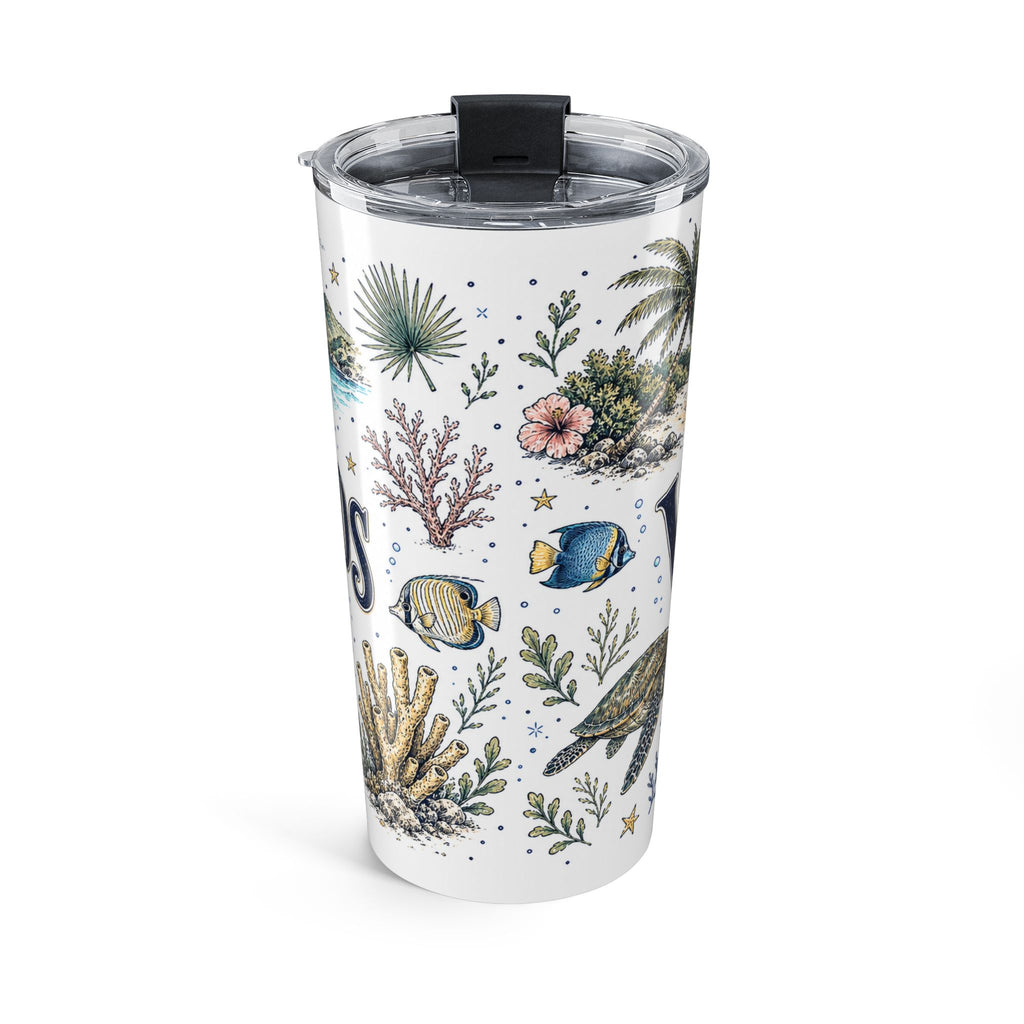 Virgin Islands National Park 20oz Tumbler | Caribbean Beach Snorkeling Reef Gift | Insulated Stainless Steel Travel Cup