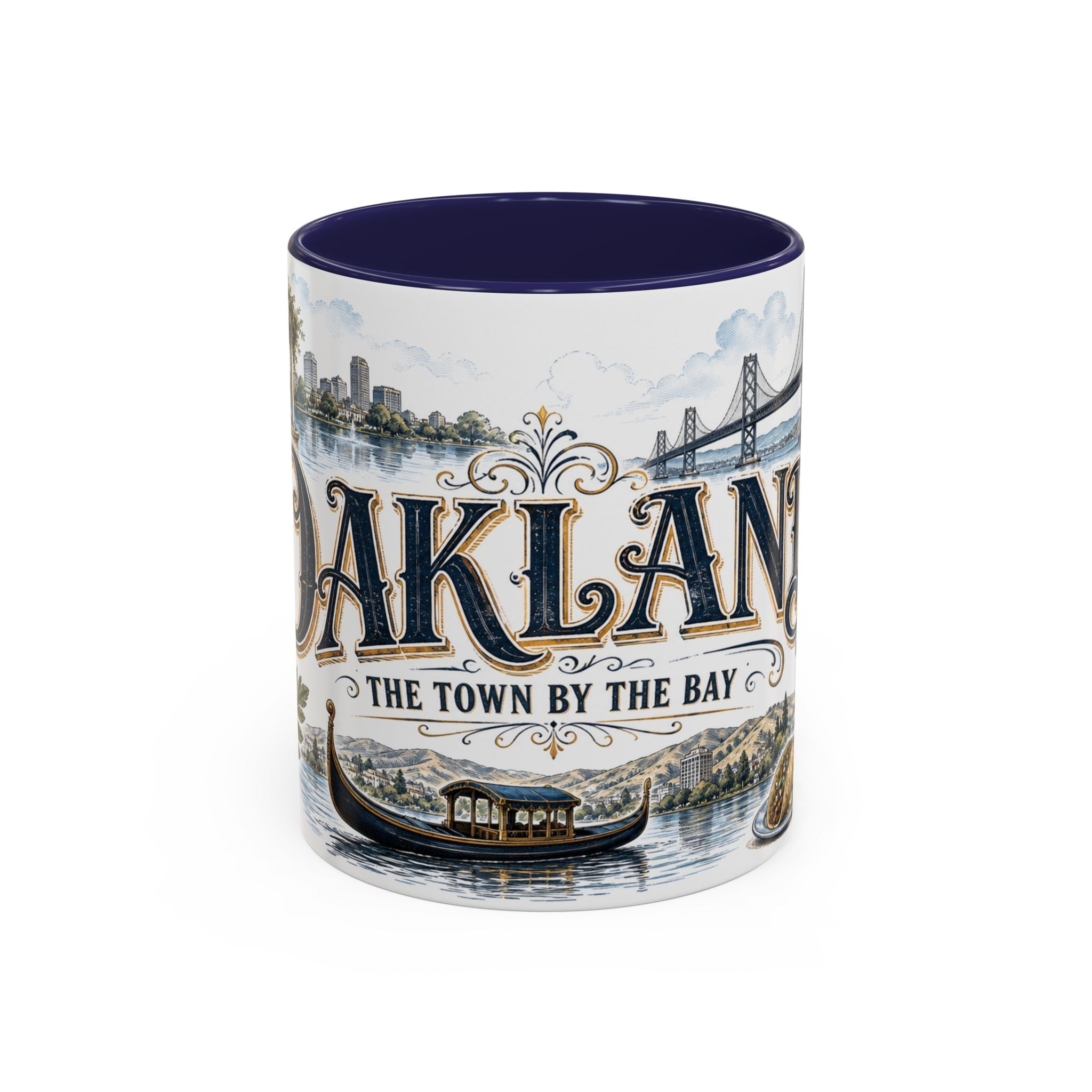 Oakland Coffee Mug | United States Travel Souvenir | Vintage Illustrated City Gift | 11 oz 15 oz Accent Mug