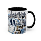Argentina Soccer Coffee Mug | Soccer Fan Gift | Accent Color Ceramic 11oz 15oz Match Day Cup