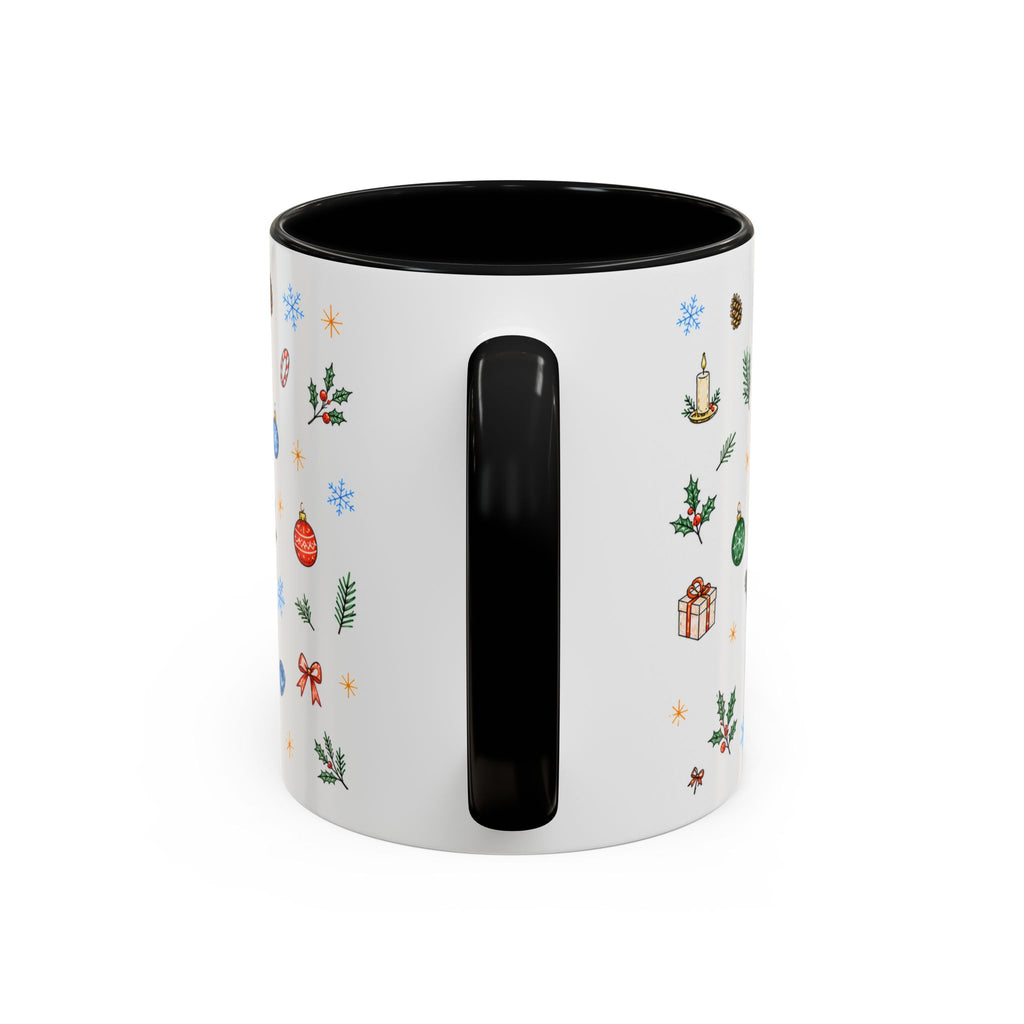Nashville Christmas Mug | Watercolor City Souvenir, Acoustic Guitar, Harmonica (11oz 15oz)