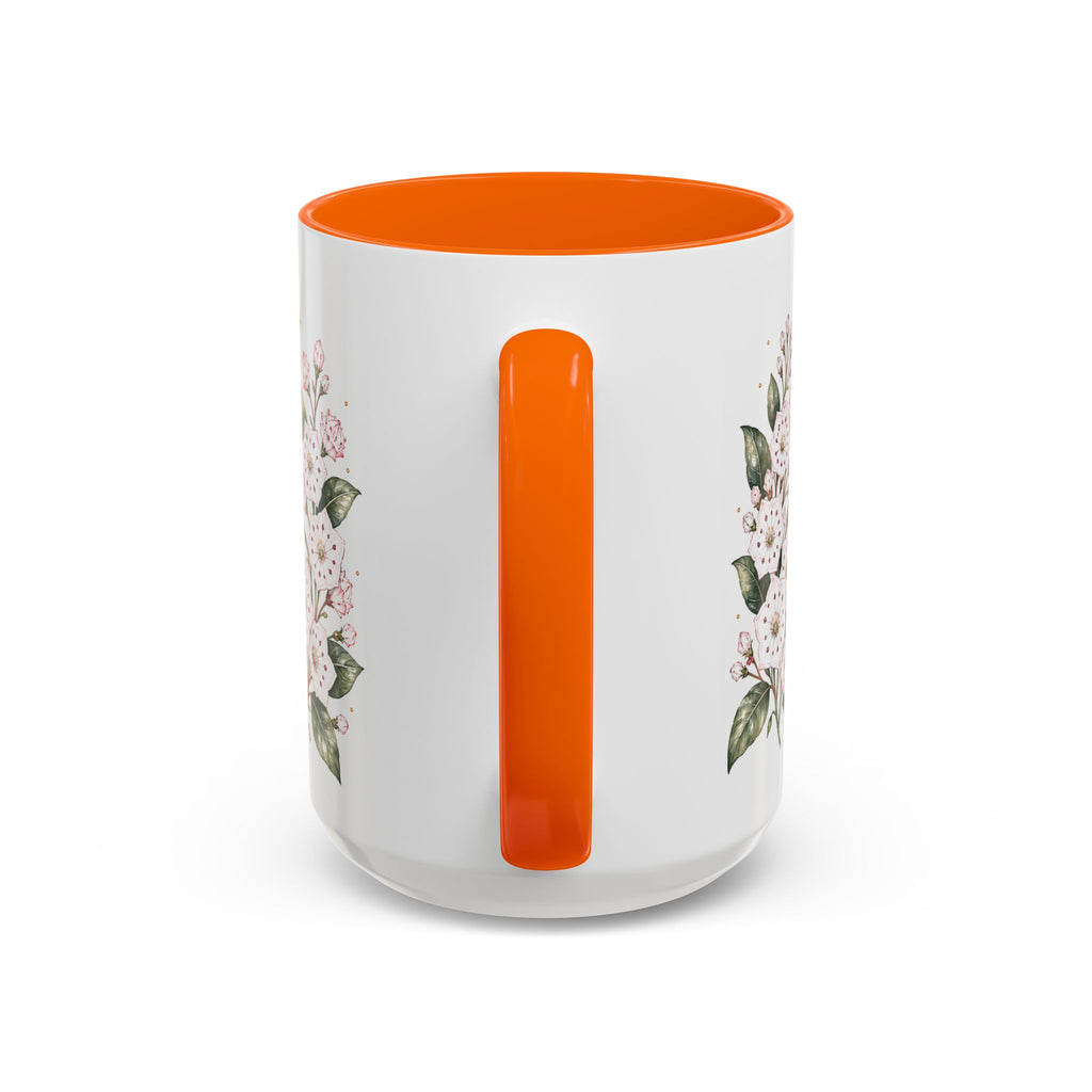 Connecticut State Map Mug | Botanical Accent Coffee Cup (11oz 15oz)