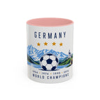 Germany World Champions Mug | Four Time Soccer Champion Gift | German Football Fan Cup | 1954–2014 | 11oz 15oz Accent Mug